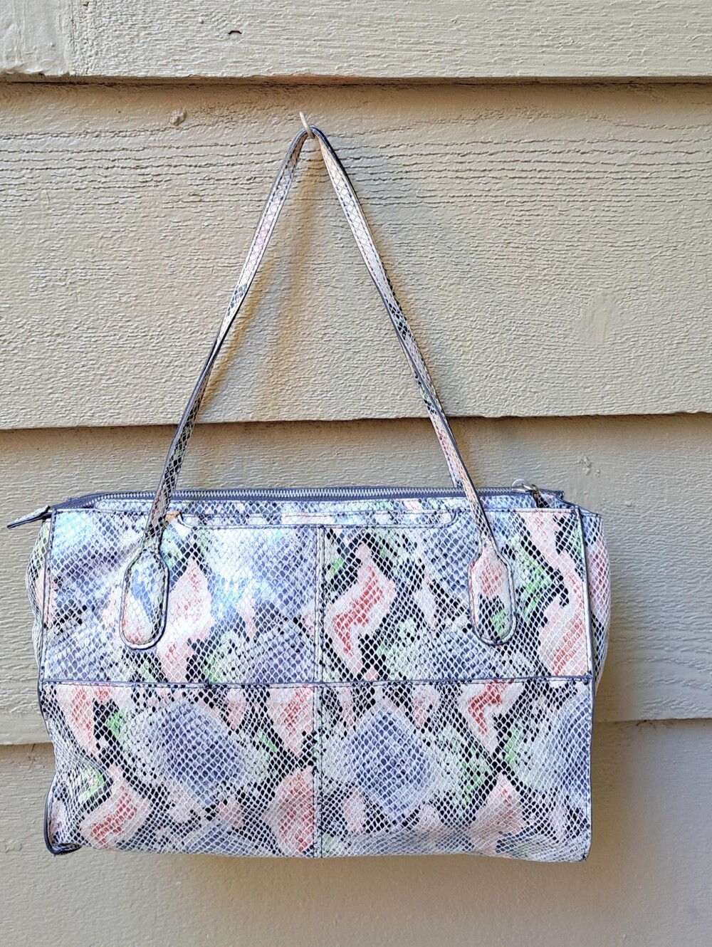 Hobo FRIAR Garden Snake Leather Shoulder Bag